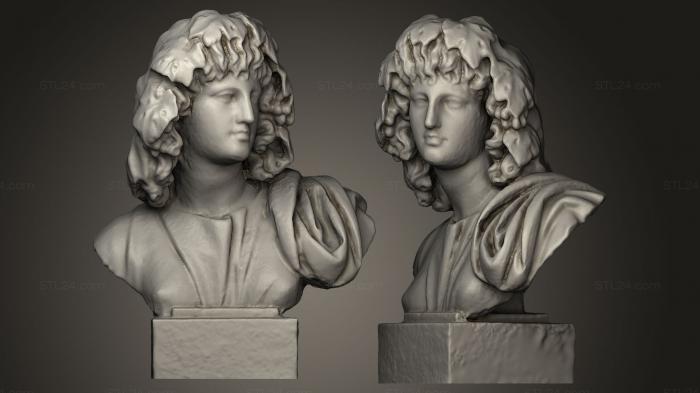 Бюсты и головы античные и исторические (Муза Мельпомена, BUSTA_0101) 3D модель для ЧПУ станка